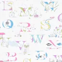 Little Sanderson Abracazoo Motivstoff Alphabet creme aqua grün blau