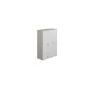 Flexa Kleiderschrank - Classic, 150x202,5 cm, Farbe: Grau gekalkt / Weiß / Rouge