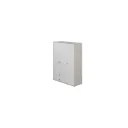 Flexa Kleiderschrank - Classic, 150x202,5 cm, Farbe: Grau gekalkt / Weiß / Naturgrün