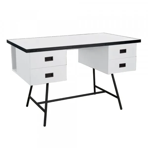 Laurette Schreibtisch L50, Farbe: weiss