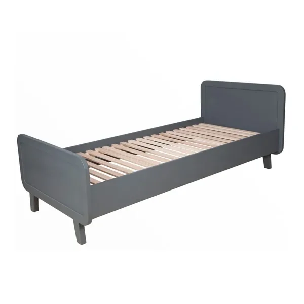 Laurette Kinderbett "Le Lit Rond" 90 x 200 cm, Farbe: Gris Souris