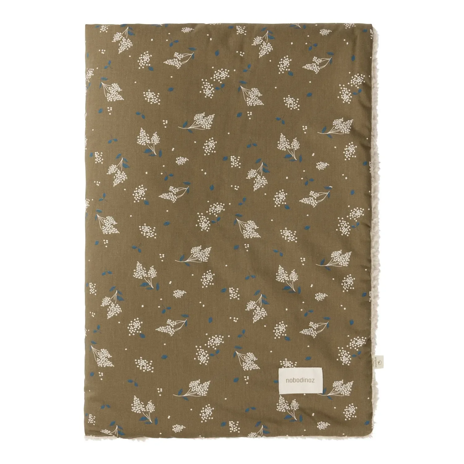 Nobodinoz STORIES Babydecke Neugeborene, 70 x 100 cm, Farbe: Braunflieder