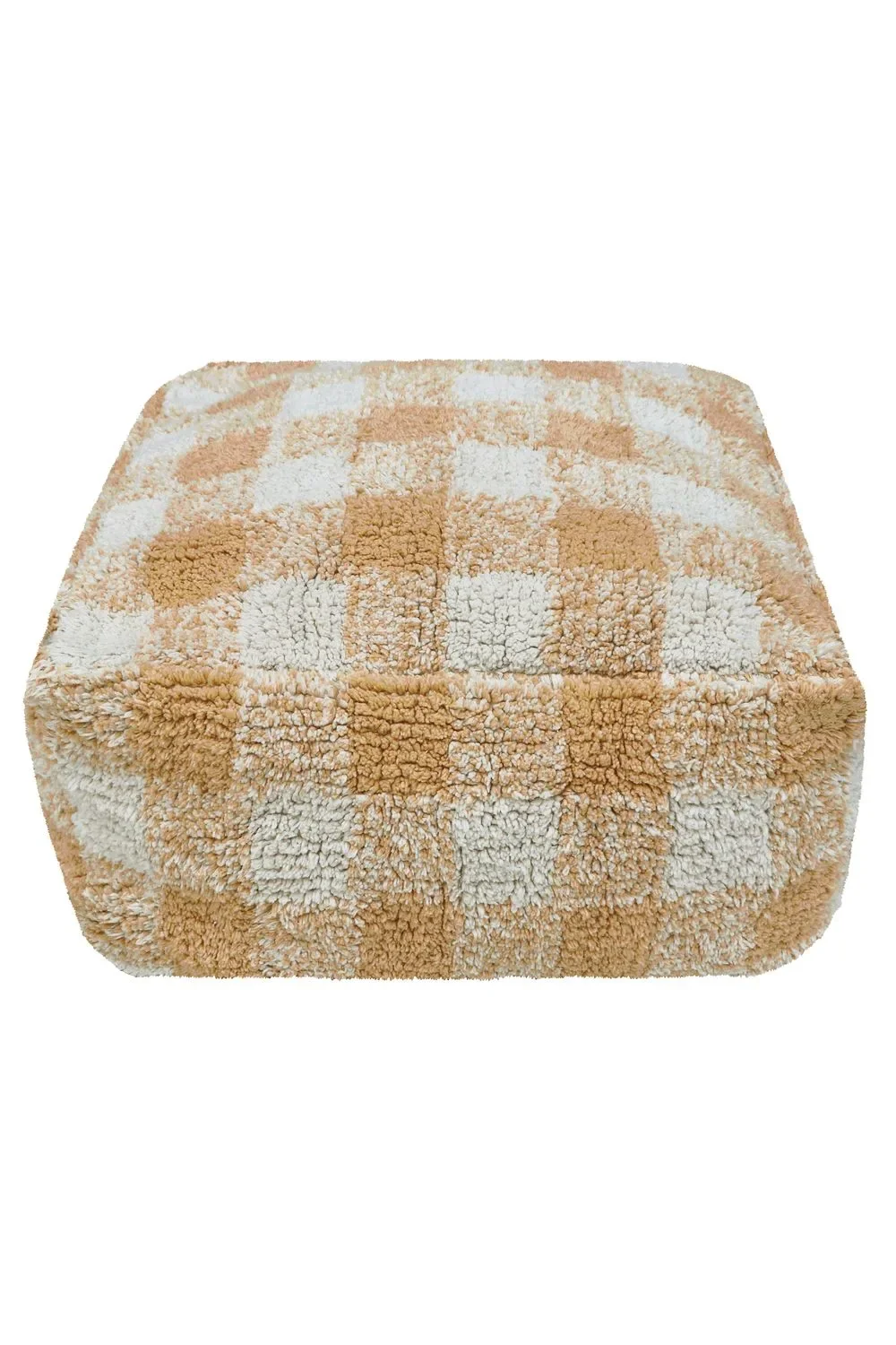 Lorena Canals Pouf, Sitzpouf - Vichy, Farbe: Honey