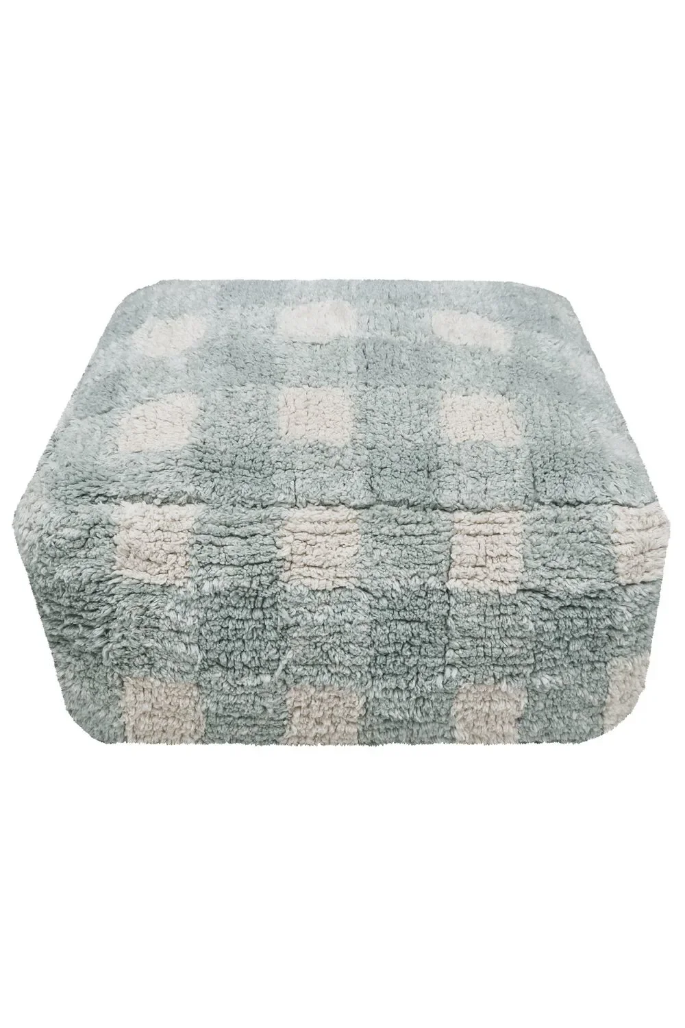 Lorena Canals Pouf, Sitzpouf - Vichy, Farbe: Blue Sage