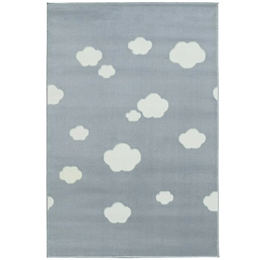 Livone Teppich Wolken blau, Teppichgrösse: 120 x 180 cm