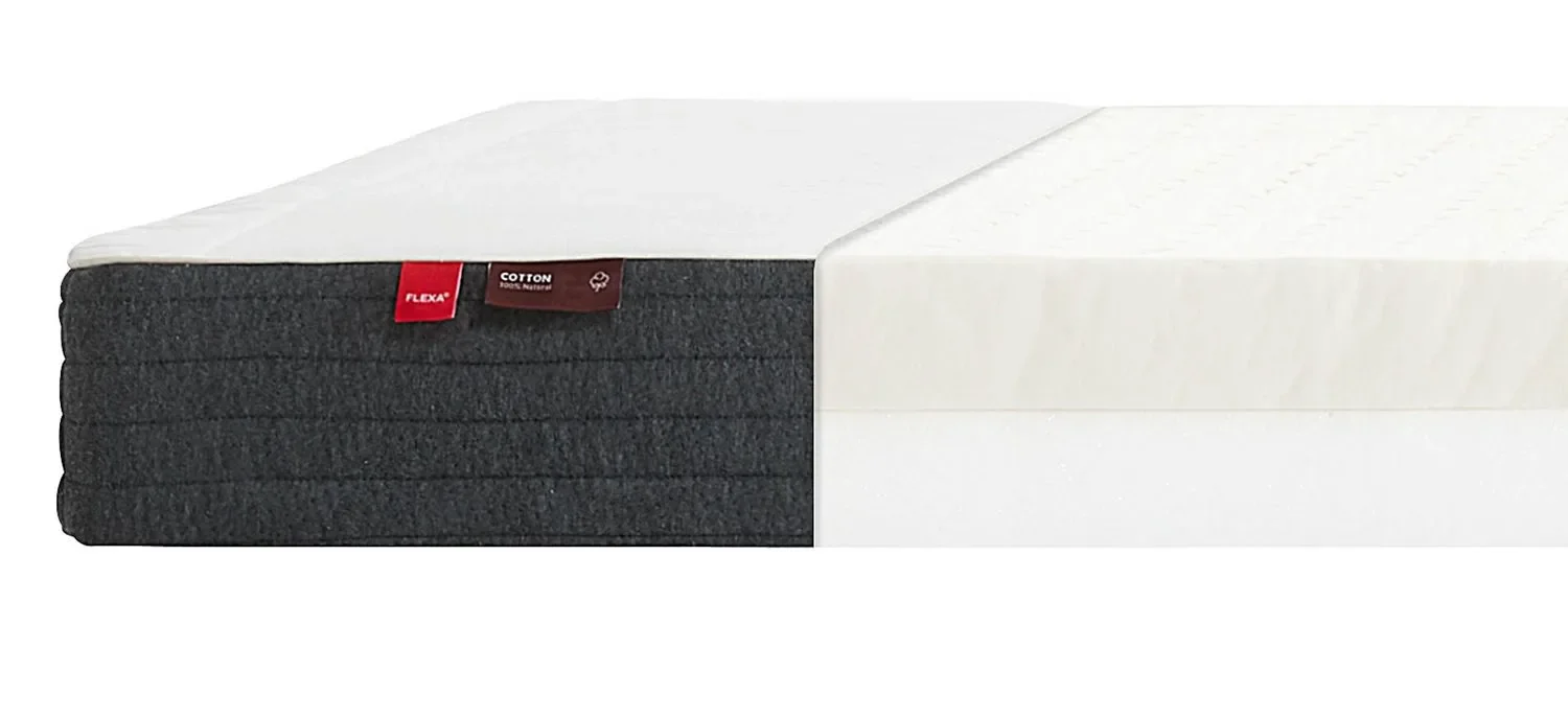 Flexa Latexmatratze - Sleep, mit Baumwollbezug, Größe: 90 x 200 cm