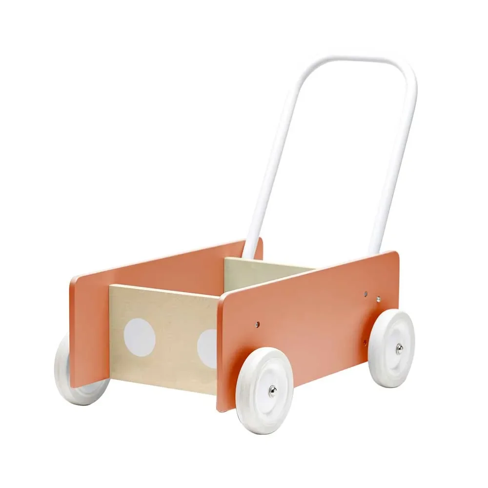 Kids Concept Lauflernwagen Holz apricot