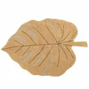 Lorena Canals Teppich Blatt "Monstera" honig gelb