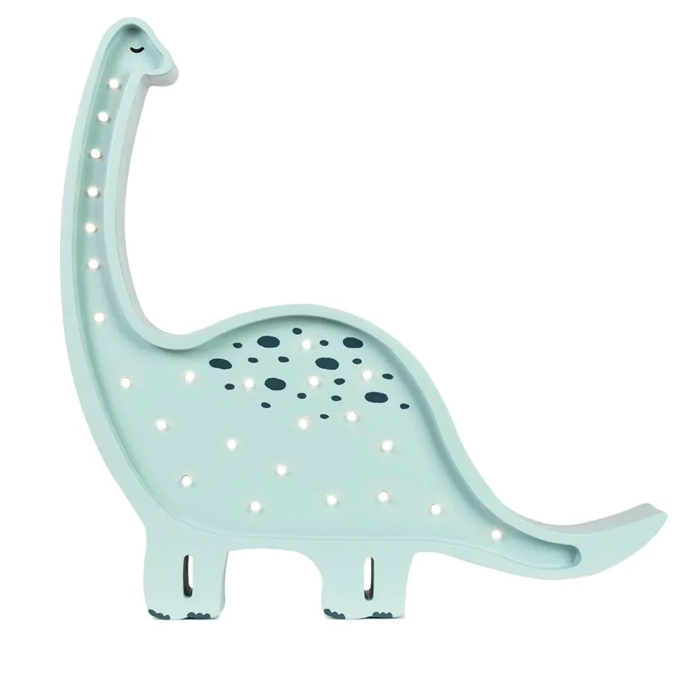little lights Led Deko Kinderlampe Dino hellblau