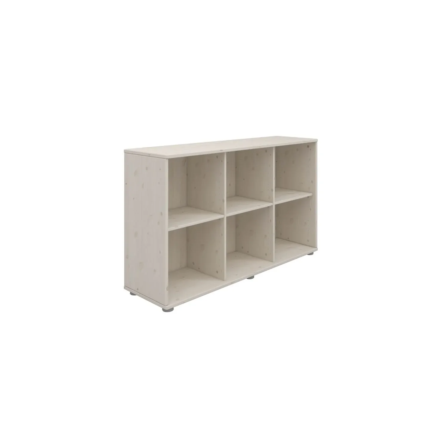 Flexa Bücherregal - Classic, 123,9x74,5 cm, Farbe: Weiß gewaschen