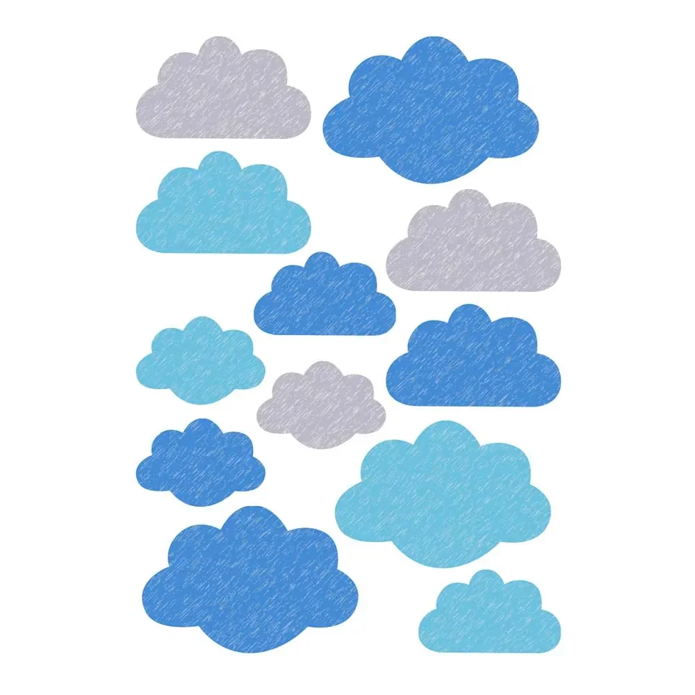 Buokids Wandsticker Wolken blau