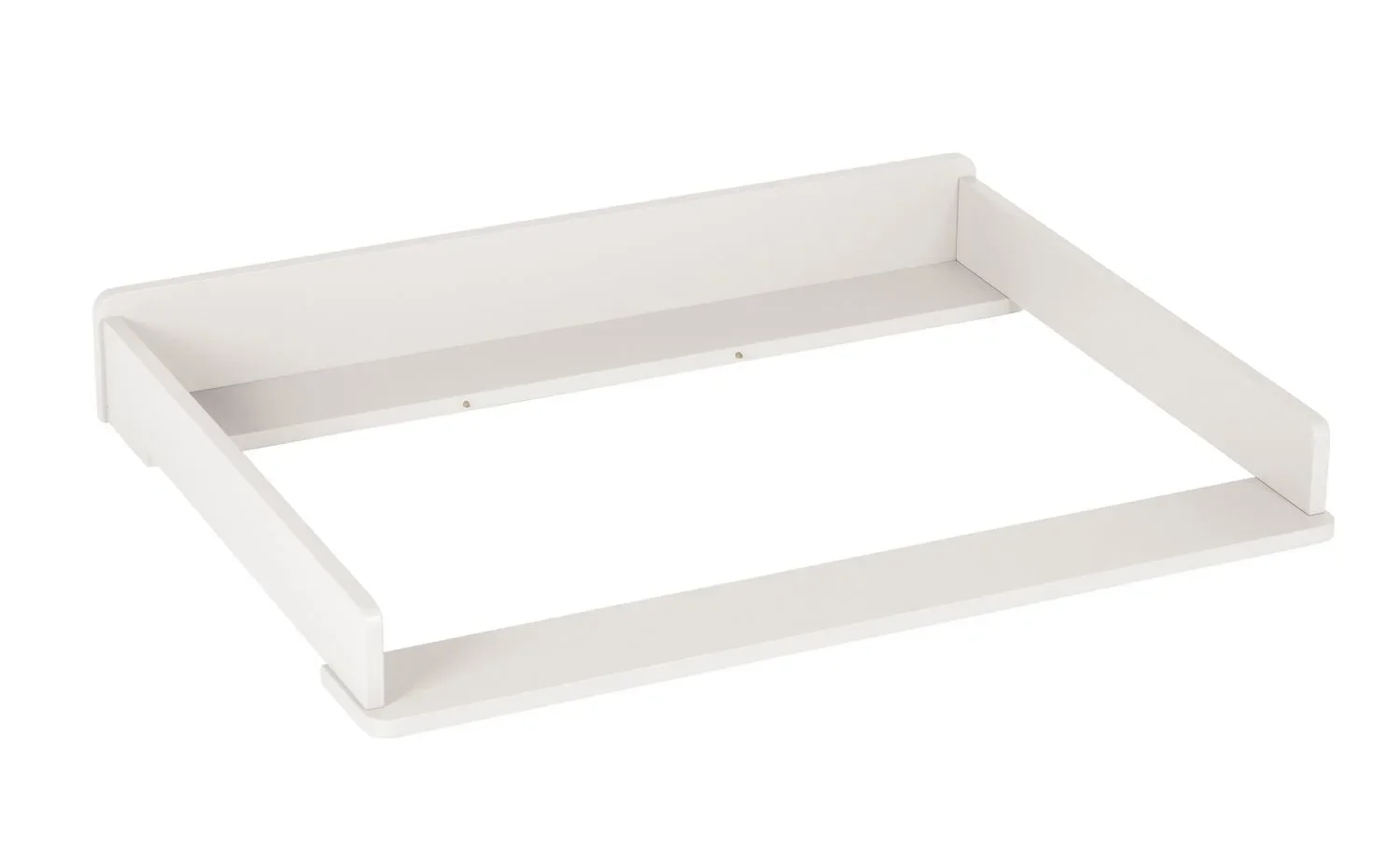 Montmartre Wickeltisch, Wickelaufsätze - 104 x 82 cm, Farbe: weiss