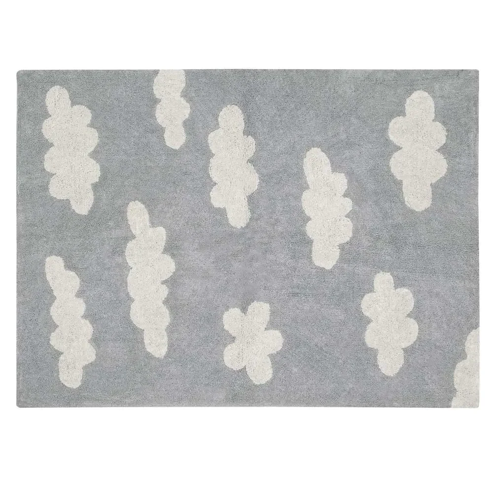 Lorena Canals Teppich Wolken grau