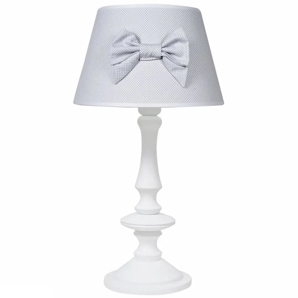 Caramella Tischlampe Schleife grau