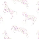 Little Sanderson Abracazoo Tapete Blumen Pferde creme lavendel