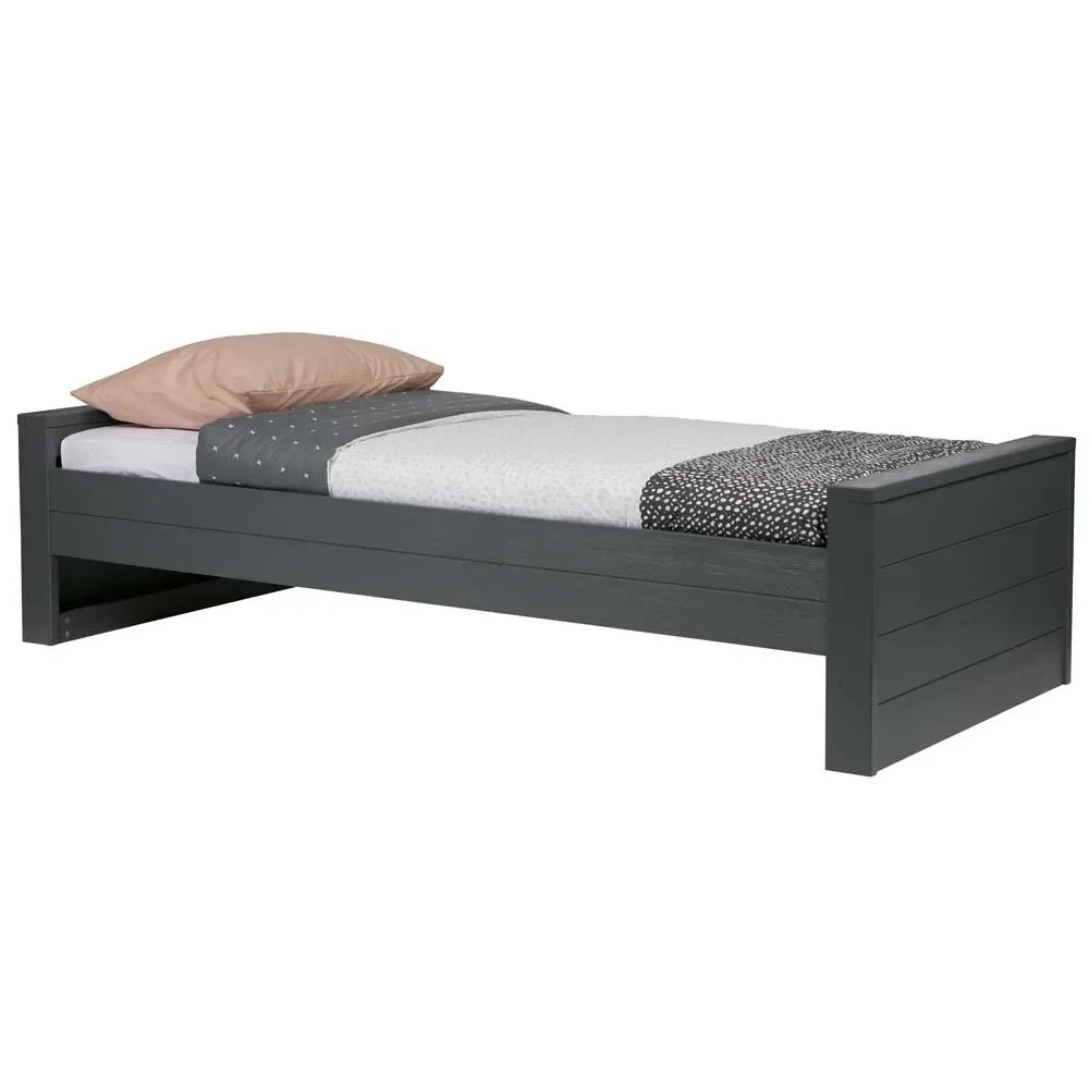 WOOOD Kinderbett Dennis stahlgrau 90 x 200 cm