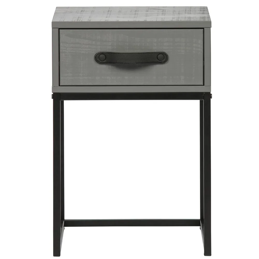 Woood Nachttisch Morris lehmgrau