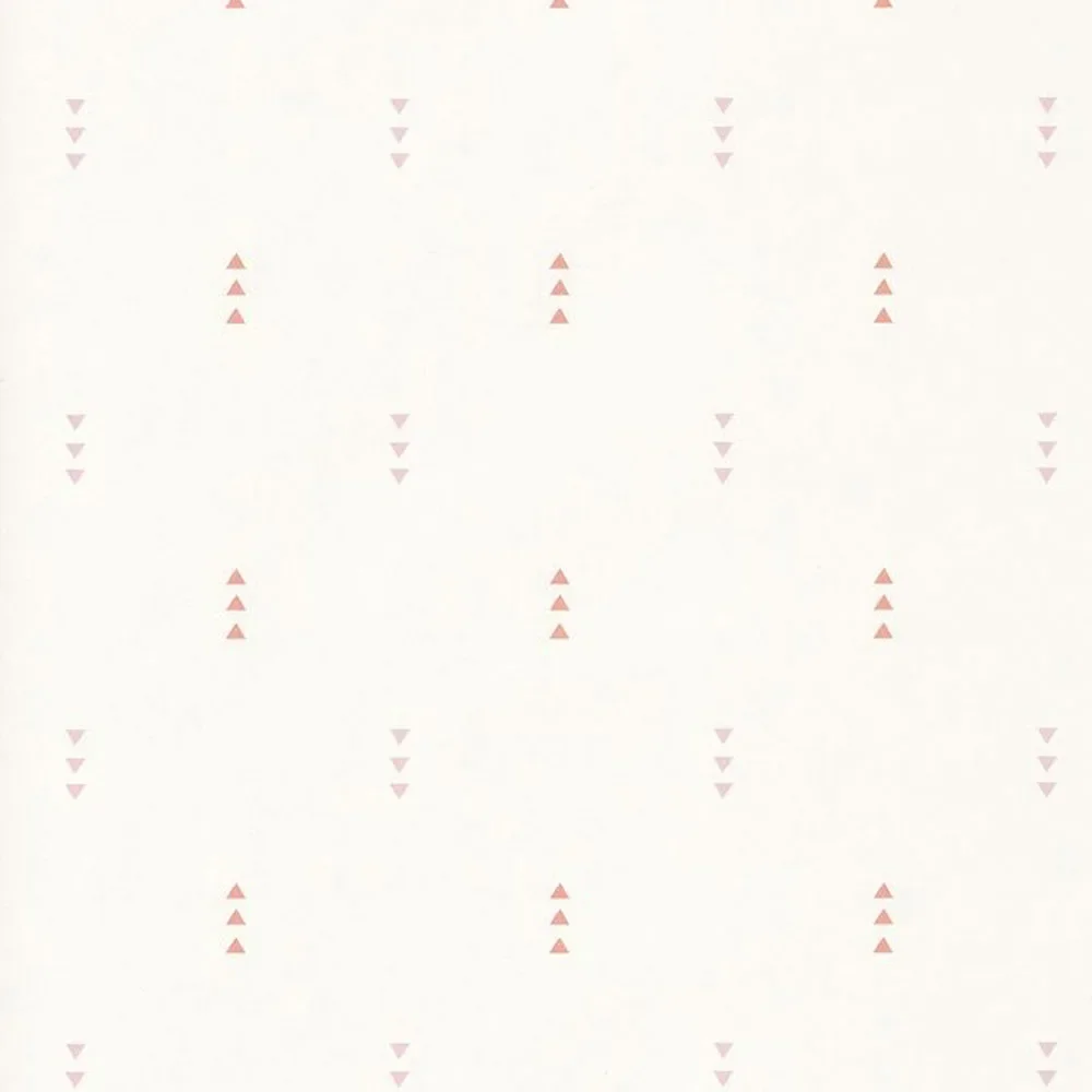 Casadeco Kindertapete Happy Dreams Dreiecke rosa koralle