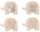 Jabadabado Kinderspielzeug, Holzspielzeug, Steckpuzzle - Safari