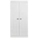 WOOOD 2 türiger Kleiderschrank erweiterbar weiss