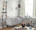 Casadeco My Little World Tapete Heissluftballons braun grau blau