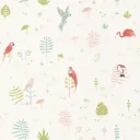 Casadeco Kindertapete Happy Dreams Tropen mint koralle