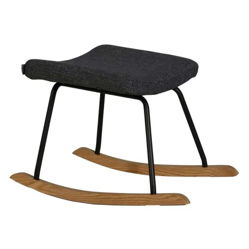 Quax Fußhocker für Schaukelstuhl /Stillstuhl De Luxe schwarz