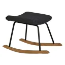 Quax Fußhocker für Schaukelstuhl /Stillstuhl De Luxe schwarz