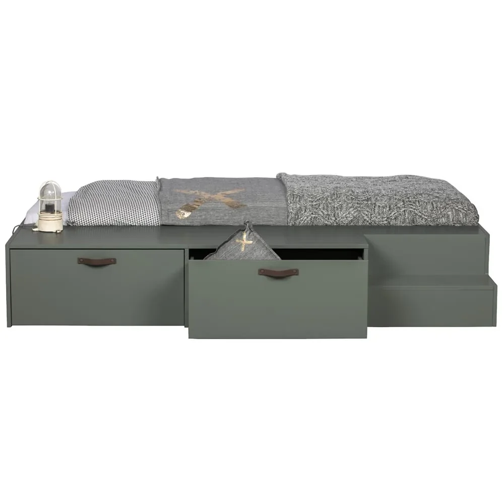 Vtwonen Schubladenbett grau grün