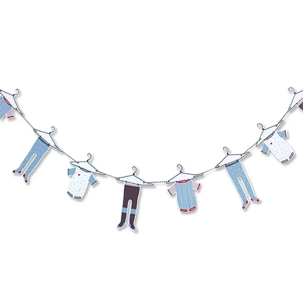 Ava & Yves Partygirlande Strampler für Babyshower