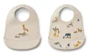 Liewood Silikon Lätzchen 2er pack - Tilda, Farbe: All Together Sandy