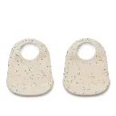 Liewood Silikon Lätzchen 2er pack - Tilda, Farbe: Splash dots / Sea shell