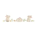 Lilipinso Wandsticker A3 kleine Hasen im Gras braun