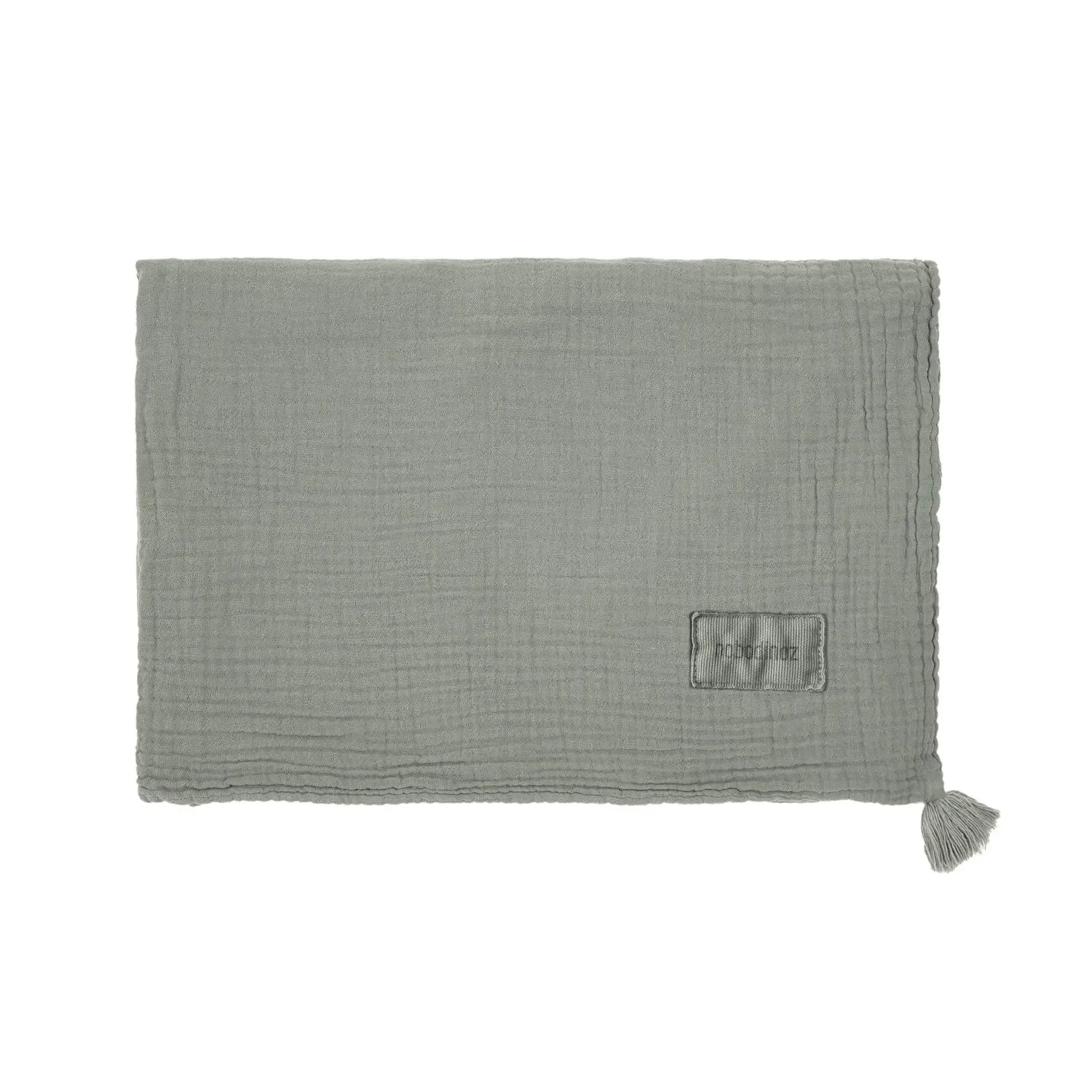 Nobodinoz WABI SABI Babydecke, Musselindecke Doppel, 65 x 100 cm, Farbe: Azurblau