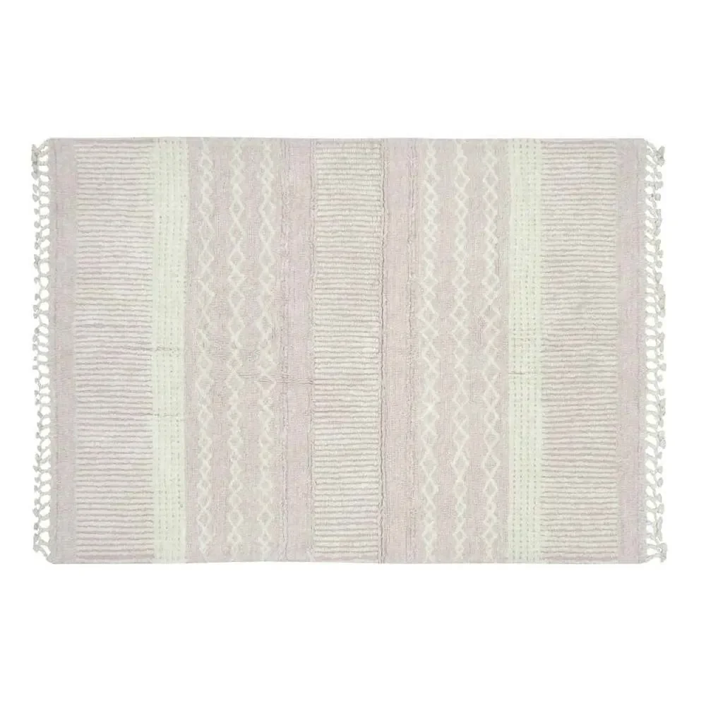 Lorena Canals waschbarer Wollteppich "Ari" rosa, Größe: 200 x 140 cm