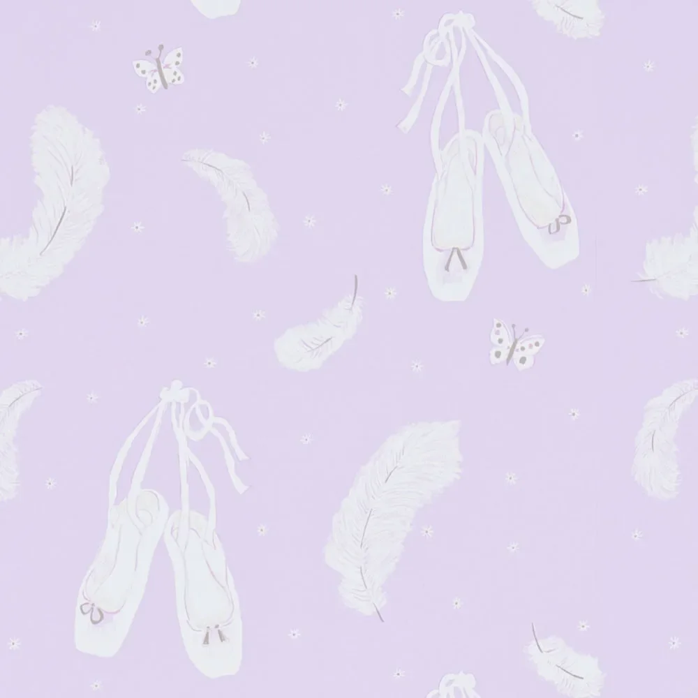 Little Sanderson Abracazoo Motivstoff Ballettschuhe lavendel