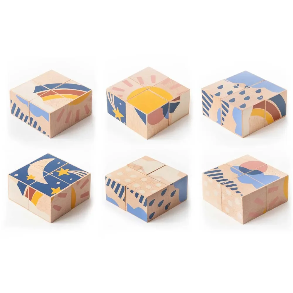 Nobodinoz Holzklötze / Puzzle Wetter