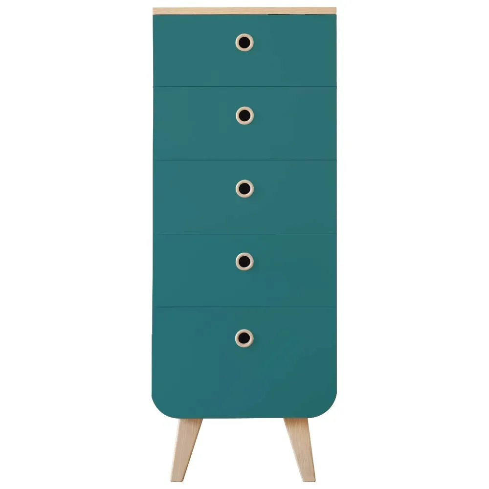 Laurette Chiffonier Kommode Zen, Farbe der Flächen: Bleue canard