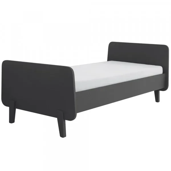 Laurette Kinderbett "MM" 90 x 190, Farbe: Charbon