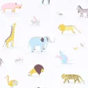 Little Sanderson Abracazoo Motivstoff Safari Tiere creme rosa grau