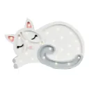 little lights Led Deko Kinderlampe Katze weiß