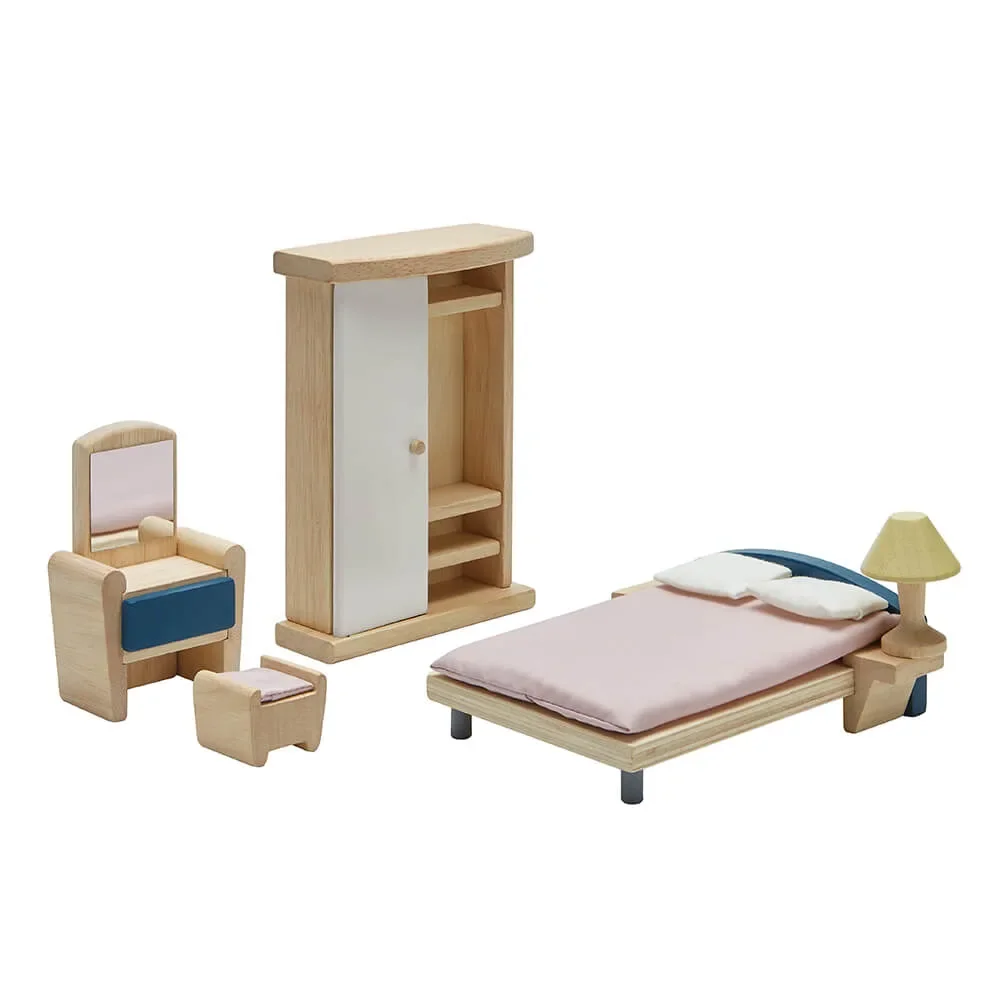 Plan Toys Schlafzimmer Orchard Zubehör für Puppenhaus