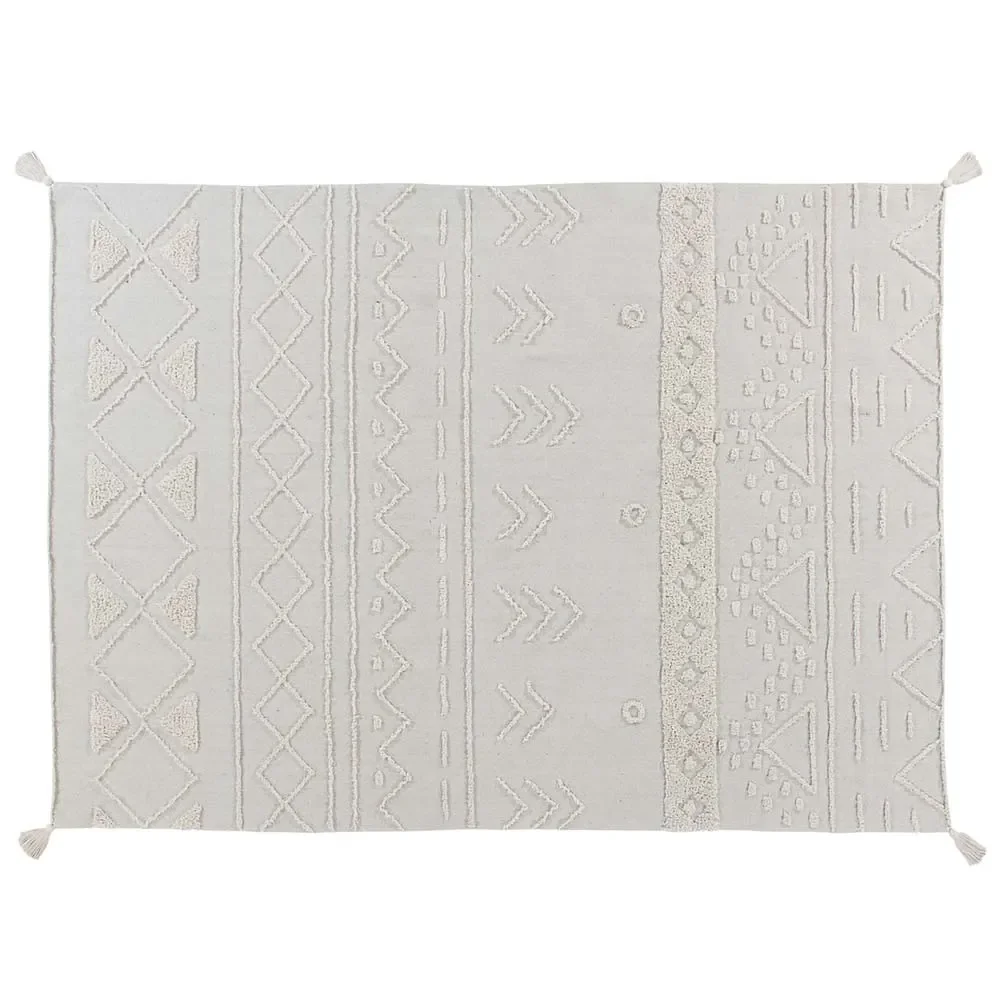 Lorena Canals waschbarer Baumwollteppich "Tribu" natur, Teppichgrösse: 170 x 200 cm