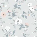 Lilipinso Vlies Tapete Rosen Blüten mint