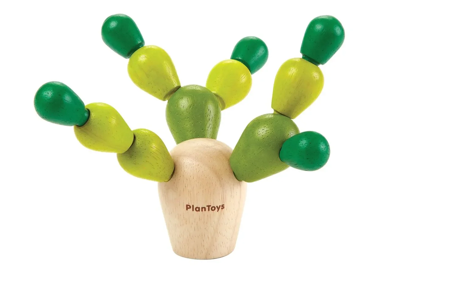 Plan Toys - Balancespiel - PlanMini Balancing Kaktus, Gummibaumholz