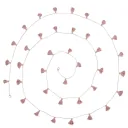 Lorena Canals Girlande Quasten Vintage rosa