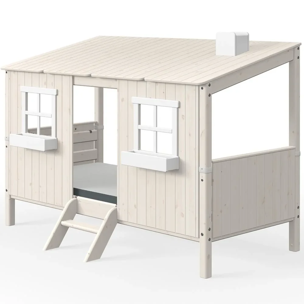 Flexa Einzelbett Haus weiss