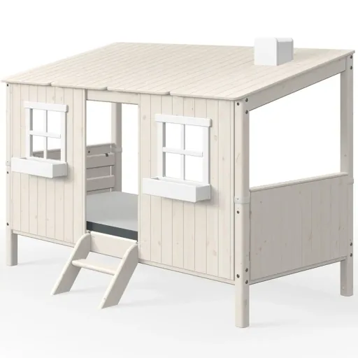 Flexa Einzelbett Haus weiss