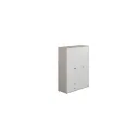 Flexa Kleiderschrank - Classic, 150x202,5 cm, Farbe: Grau gekalkt / Weiß / Türkis