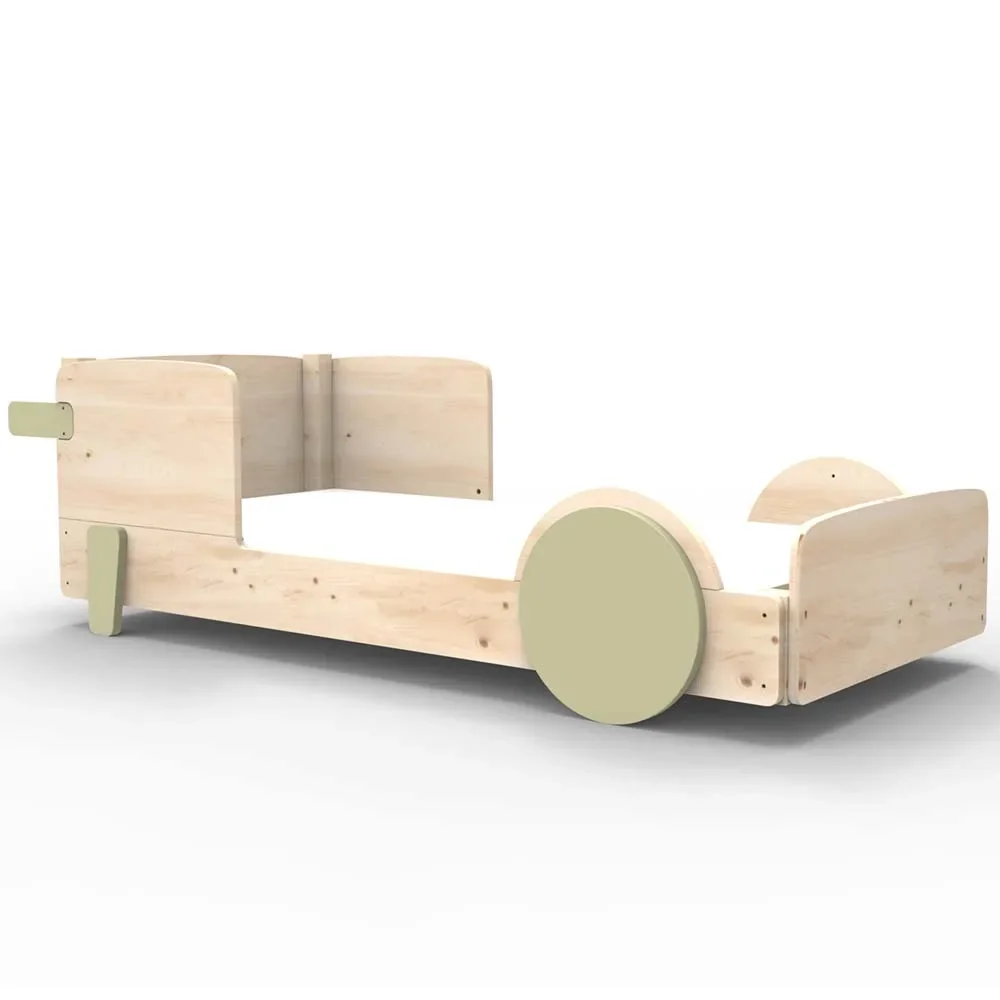 Mathy by Bols Einzelbett "Discovery", Farbe Elemente: moss grey